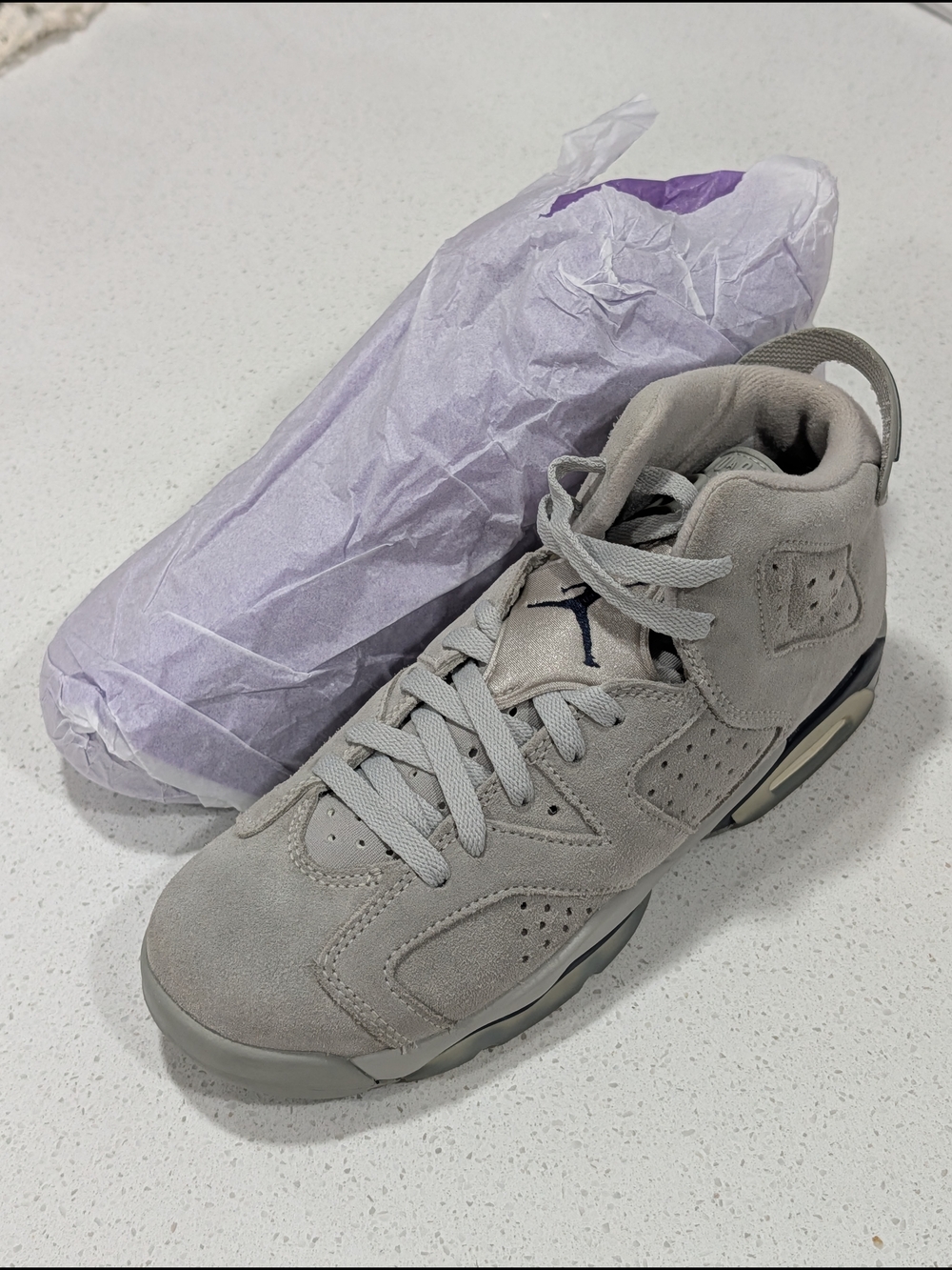 Air Jordan Retro 6 "Georgetown" Suede Sneaker